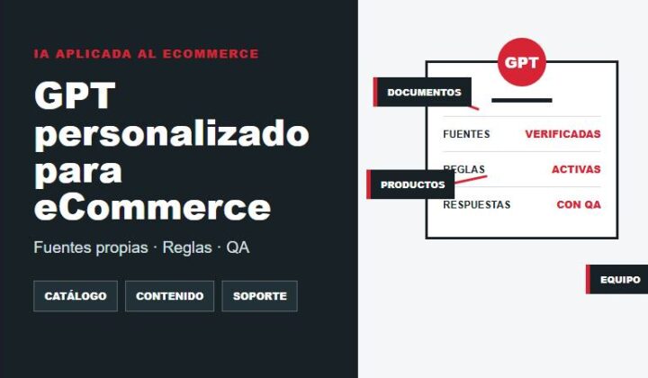 GPT personalizado para eCommerce en Perú con fuentes, catálogo, contenidos, soporte y control de respuestas