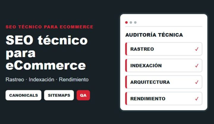 Servicio de SEO técnico para eCommerce en Perú con optimización de rastreo, indexación, arquitectura y rendimiento