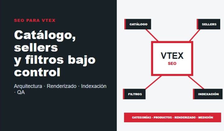 Servicio SEO para VTEX en Perú con catálogo, sellers, categorías, filtros, renderizado e indexación